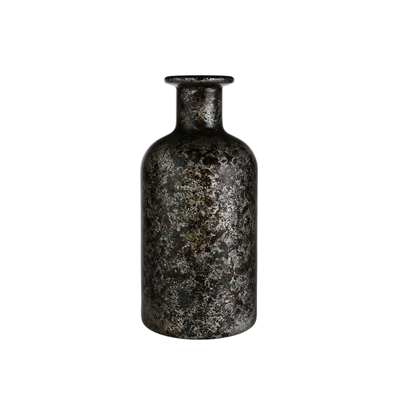 Antique Mercury Glass Decorative Bottle