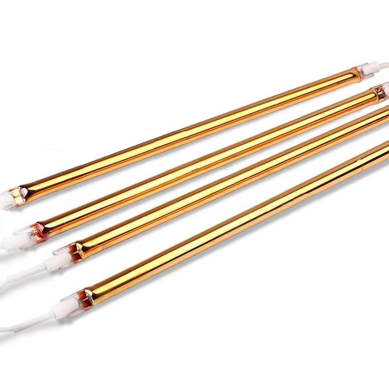 Full Gold Infrared Heat Lamps For Bathroom Heat Lamp Ceiling Heat Lamp Waterproof Shortwave Quartz Infrared Heater Lamps