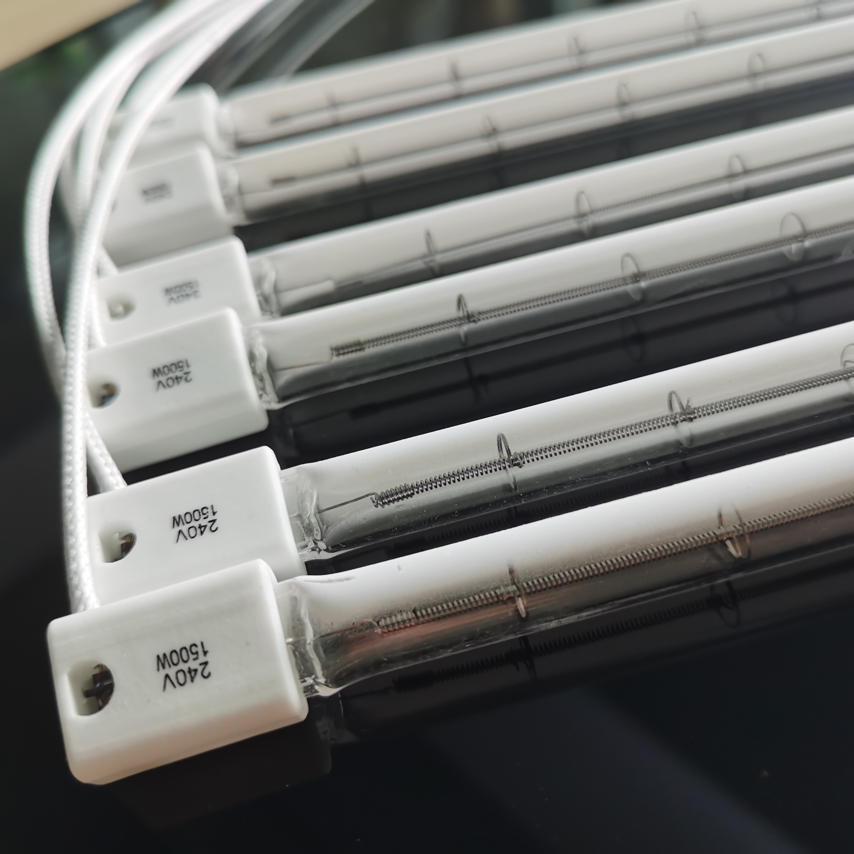 Machine de moulage par soufflage infrarouge vertical, rouge chaud, 1500W, 240V, lampe de polymérisation chauffante