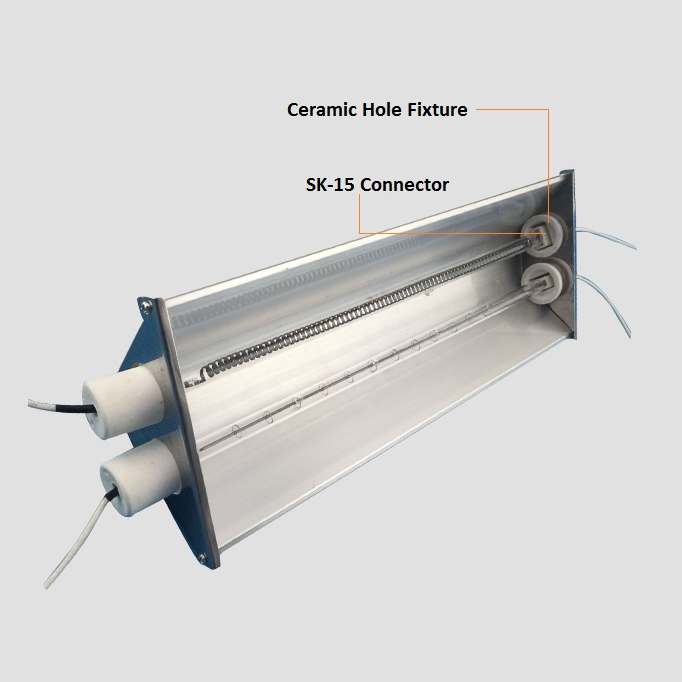 Infrared Beam Aluminum Reflector Lamp Shade Heater lamps Holder Reflector