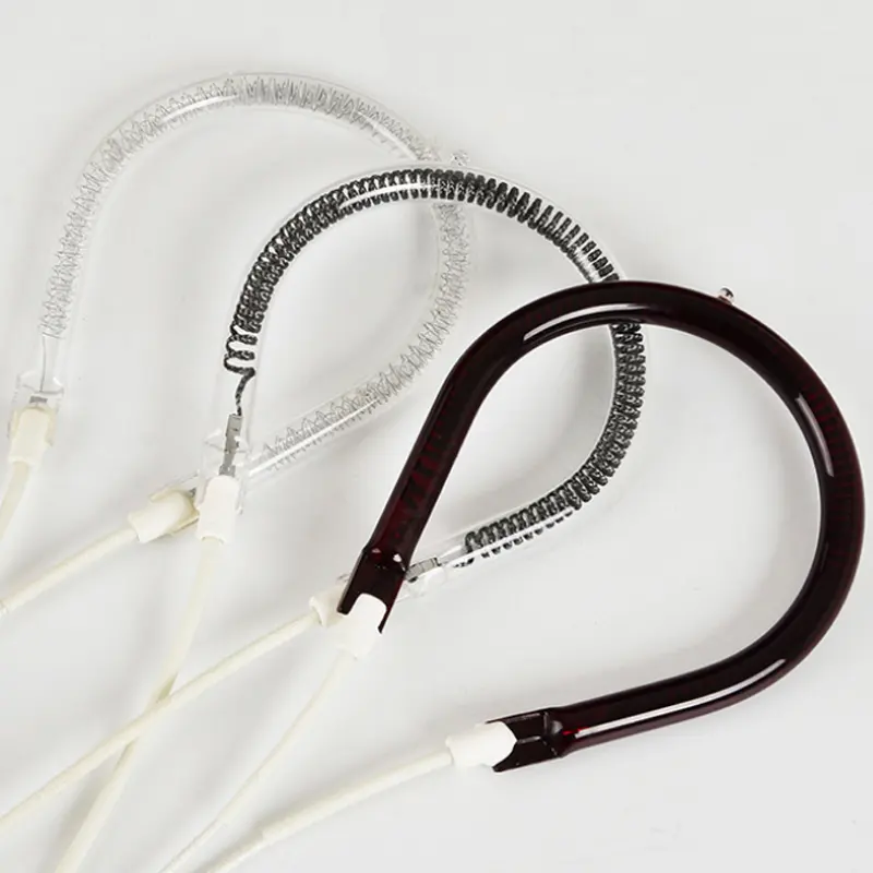 1300w quartz tube circular ir infrared halogen bulb heating food lamp for oven