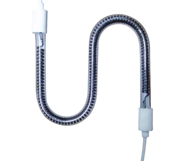 S shape tube pipe heater 100w quartz led poultry reptile ceramic infrared heat lamp