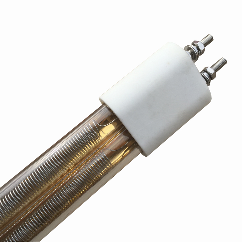 Halbvergoldete Buffet-plattierte Halogen-Heiz-Doppelrohrlampe, Infrarot-Heizlampe