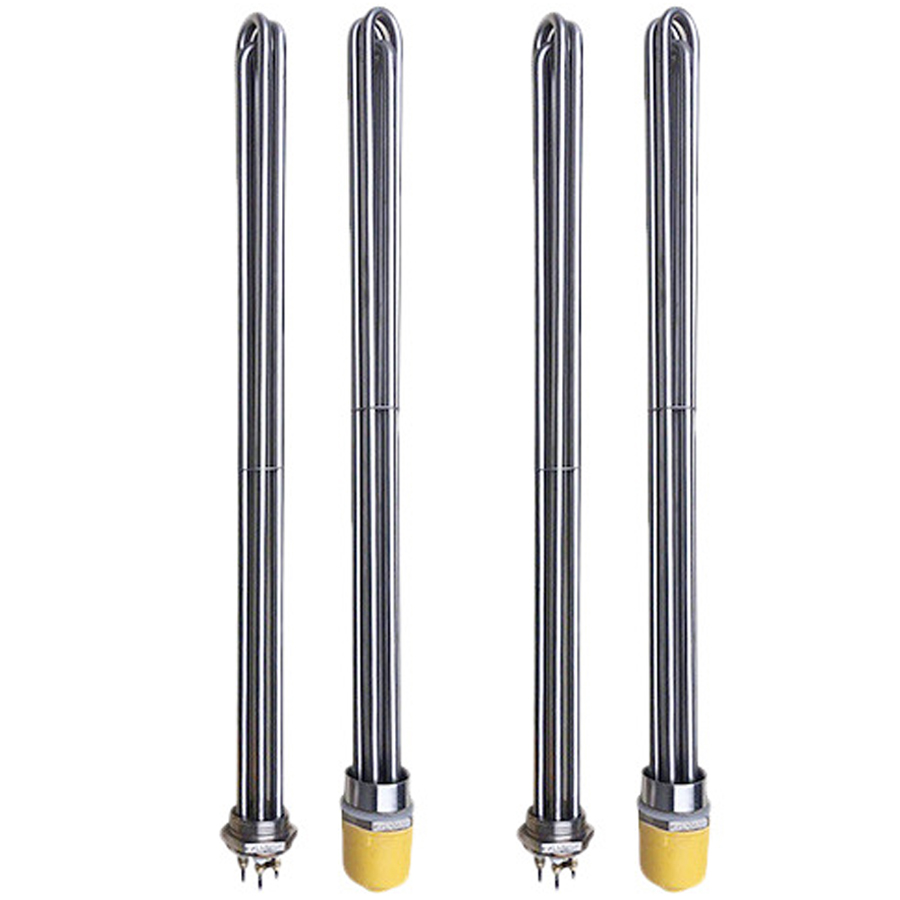 DN40 DN50 bride d'eau industrielle élément de tuyau de chauffage en cuivre radiateurs électriques tubulaires en acier inoxydable