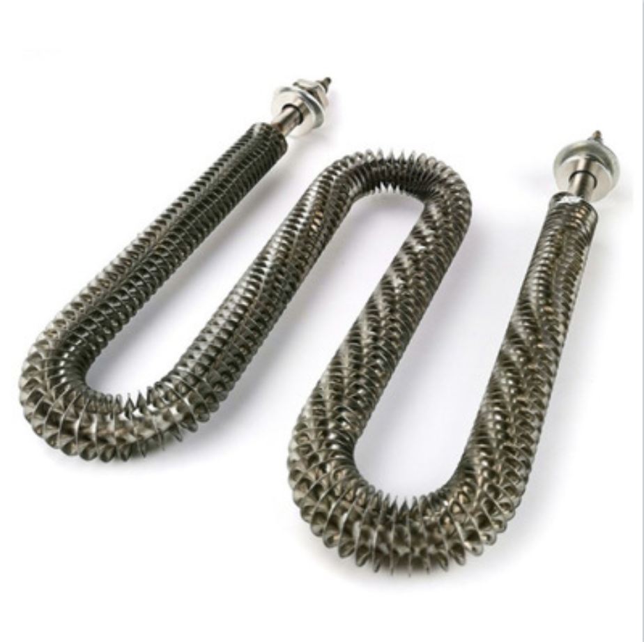 定制直W型催化炉电加热器空气散热片干烧加热管