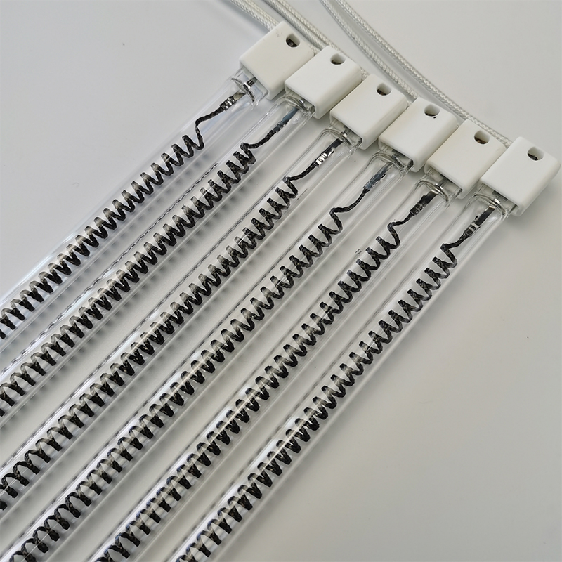 1000 W 400 mm Ferninfrarot-Welle, hochreiner Quarz, breite Kohlefaser-Halogenlampe, Infrarot-Wärmelampe