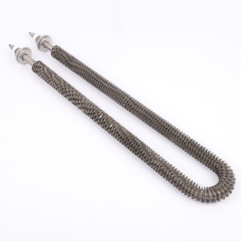 تخصيص على شكل حرف U الفولاذ المقاوم للصدأ أطلقت الزعانف الجافة أنبوب التدفئة الطلاء غرفة الخبز سخان كهربائي قضيب 220 فولت