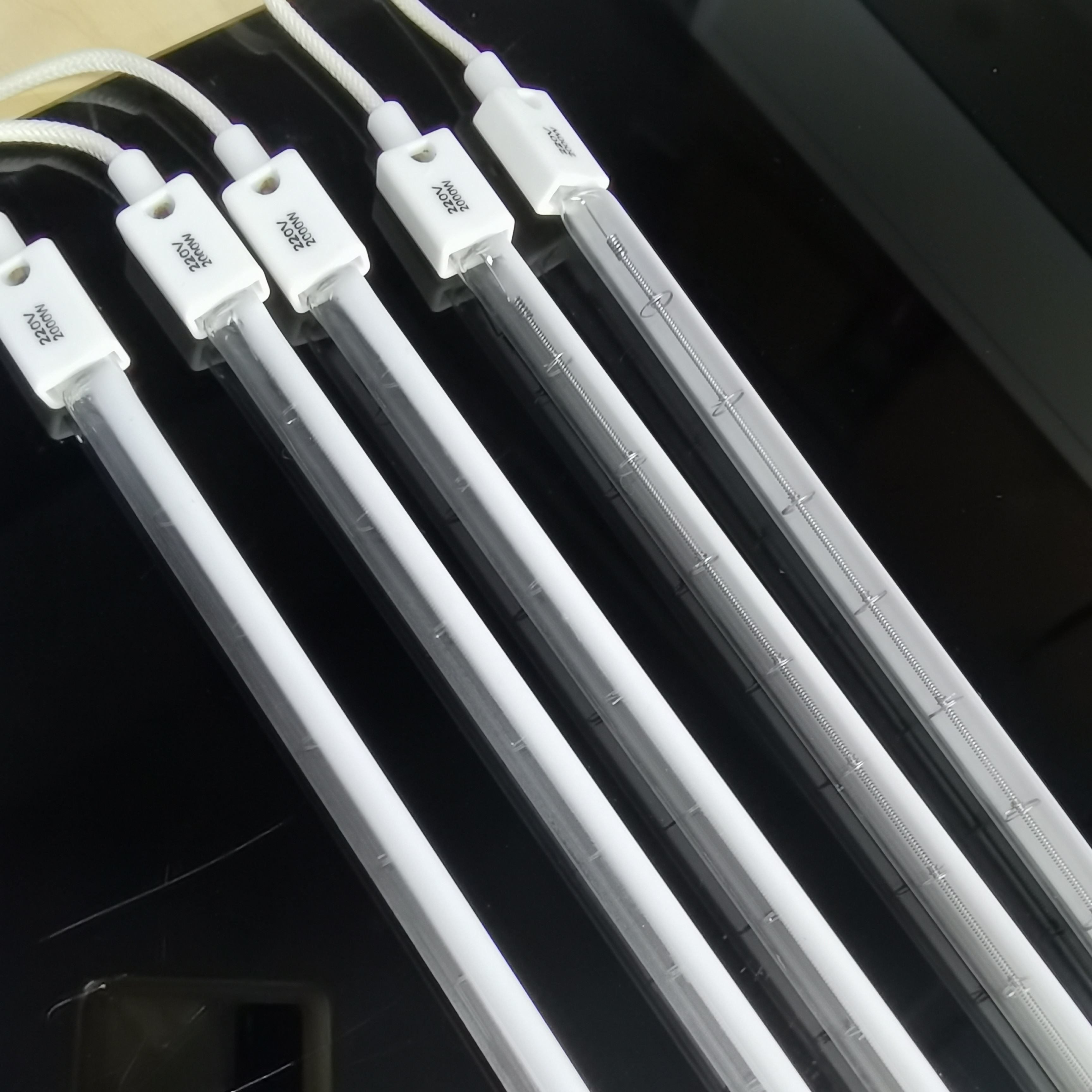 SK15 220V 2000W Quartz Milky Coating Infrared Fuser Lamps Halogen Heating Lamp for X-Ray Printer