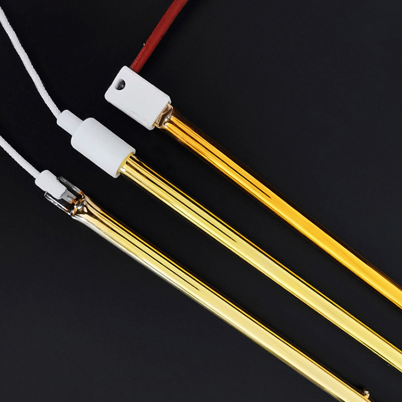 كامل الذهب 220 فولت مصباح سخان الحمام الكوارتز أنبوب التدفئة الكهربائية لفرن الميكروويف ساونا أنابيب التدفئة الأشعة تحت الحمراء البعيدة