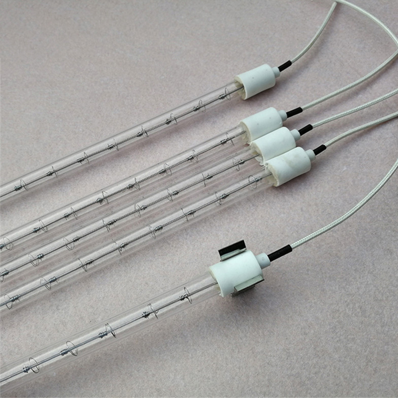 1000W PET Paint Baking Lamp Short Wave Infrared Emitter Clear Infrared Halogen Lamp