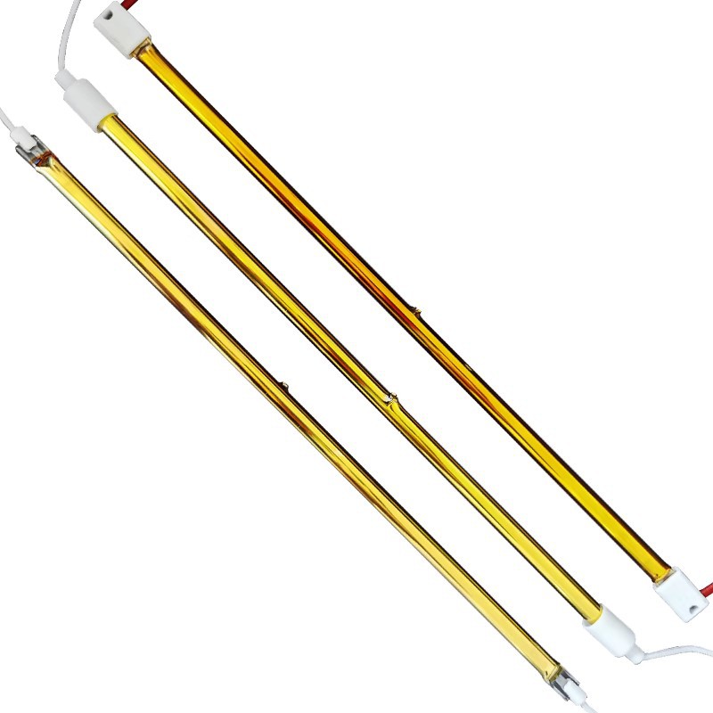 2000 W 800 mm vergoldete Quarz-Halogen-Heizlampe Infrarot für Blasformmaschine