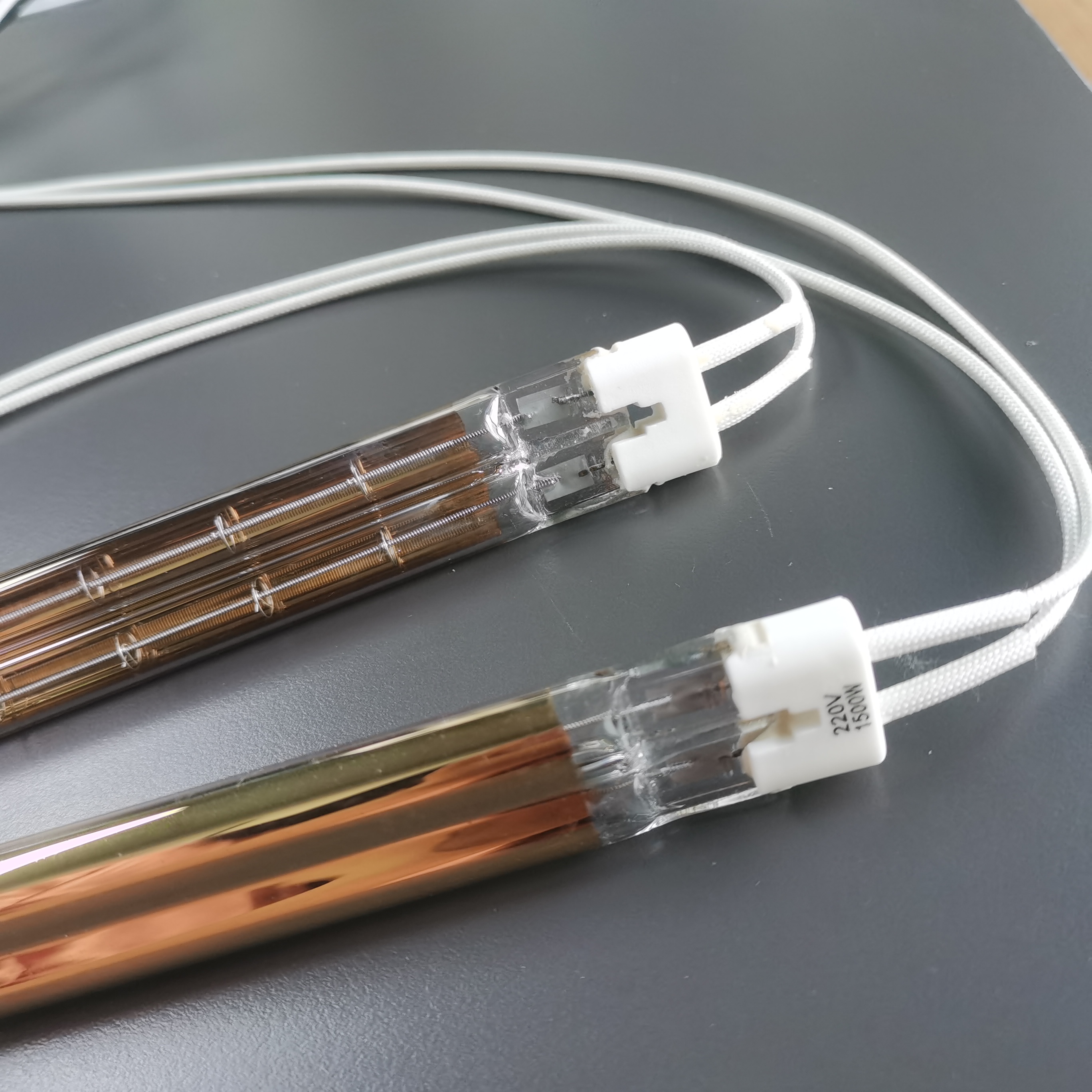 1500W 220V Twin Double Head Heating Lamp For Flexible PU Leather Embossing Press Printing Printers Heat Lamps