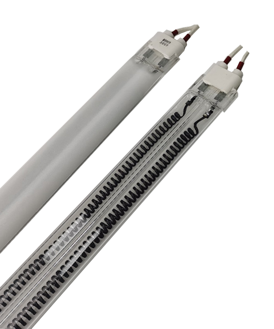 400V 2500W 短波电红外加热灯透明双管加热灯空气干燥器用于 PET 吹塑机