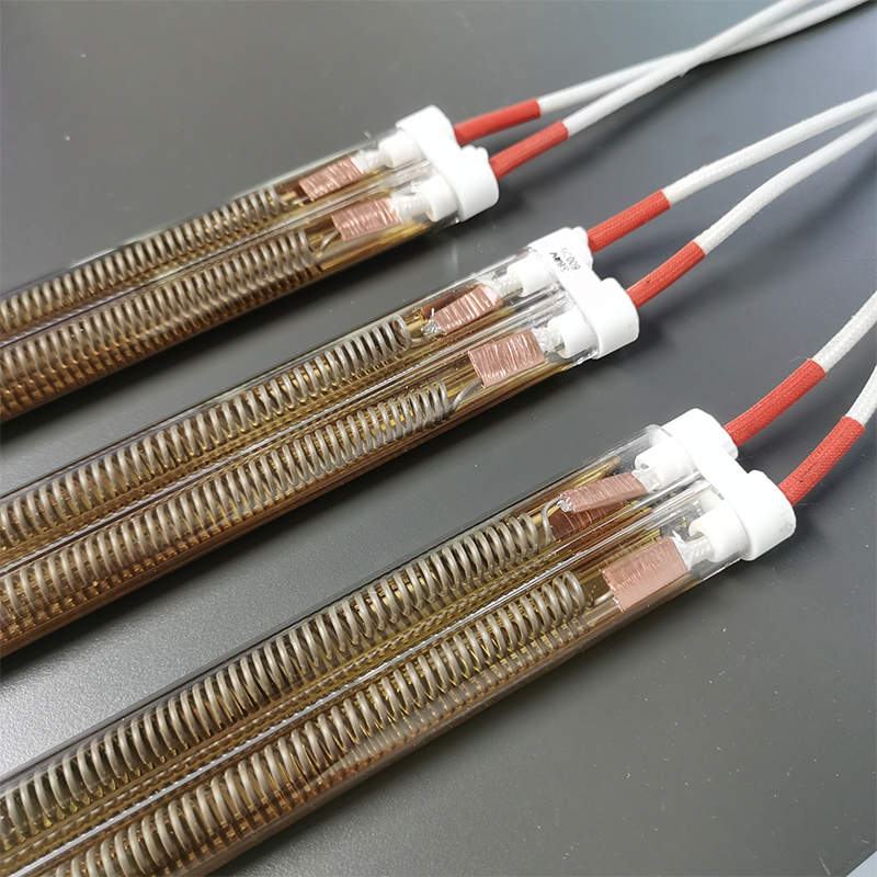 380V 6000W Half Gold Twin Tube Infrared Heating Lamp for PET Bottle Blow Molding Machine