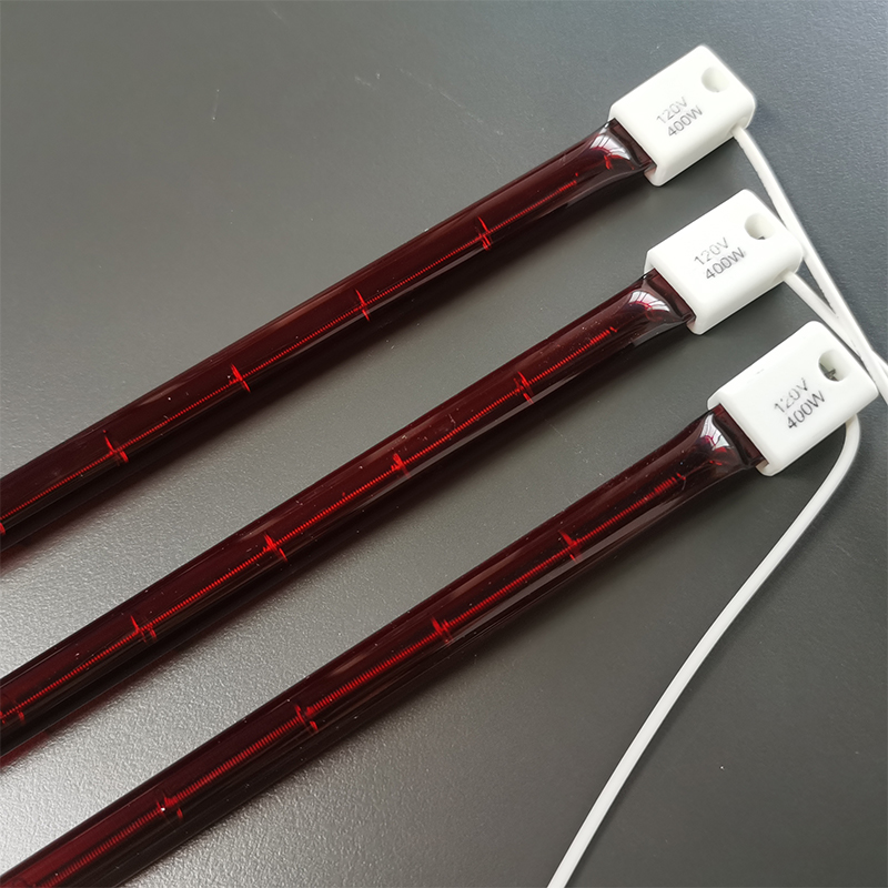 Car Paint Room Baking Lamp Infrared Heating Tube Short Wave Halogen Ruby Drying Lamps Electric Heater Tubes