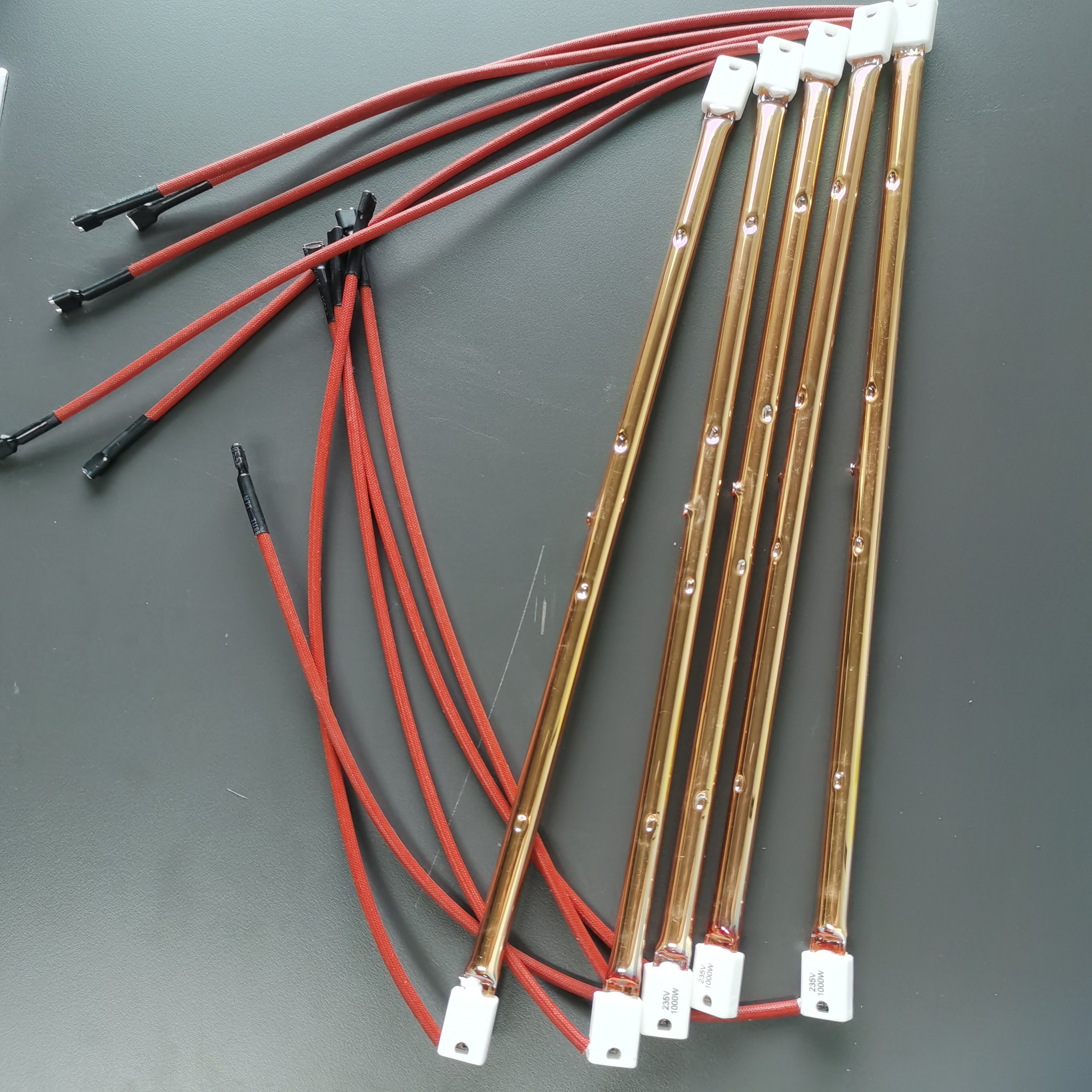 China Factory Gold Element Infrarot 2000W Quarz-Heizrohr-Halogen-Heizlampe