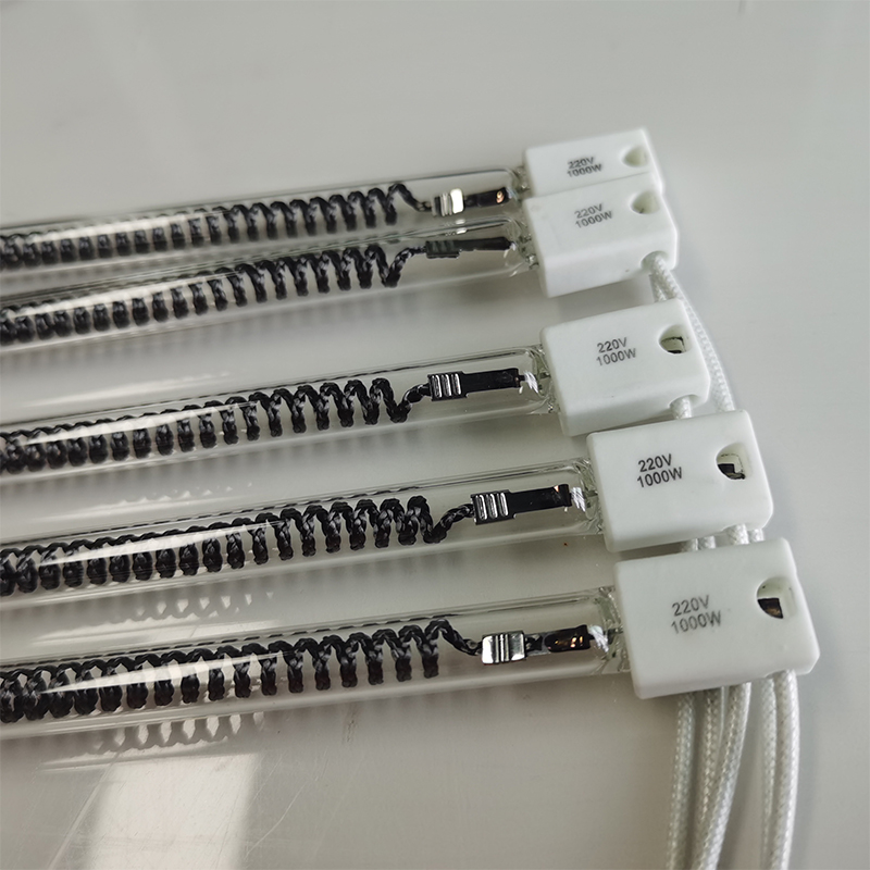 500 واط 430 مللي متر 220 فولت مصباح تدفئة الهالوجين لآلة نفخ الحيوانات الأليفة لوحة سخان ساونا بالأشعة تحت الحمراء من ألياف الكربون