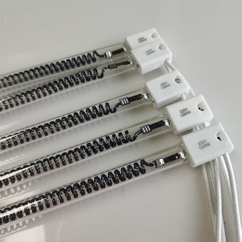 800 واط 380 مللي متر 220 فولت مقلاة الهواء فرن كهربائي من ألياف الكربون أنبوب التدفئة مصباح يعمل بالأشعة تحت الحمراء البعيدة