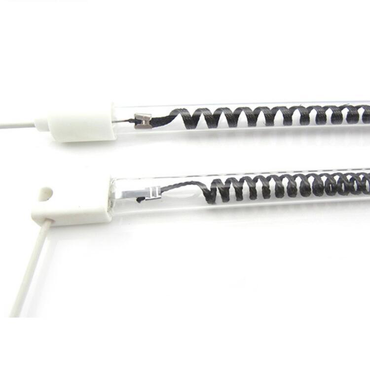 700W 450mm 220V High Temperature Clear Quartz Glass Tube Carbon Fiber Heating Tube Quartz Infrared Heater