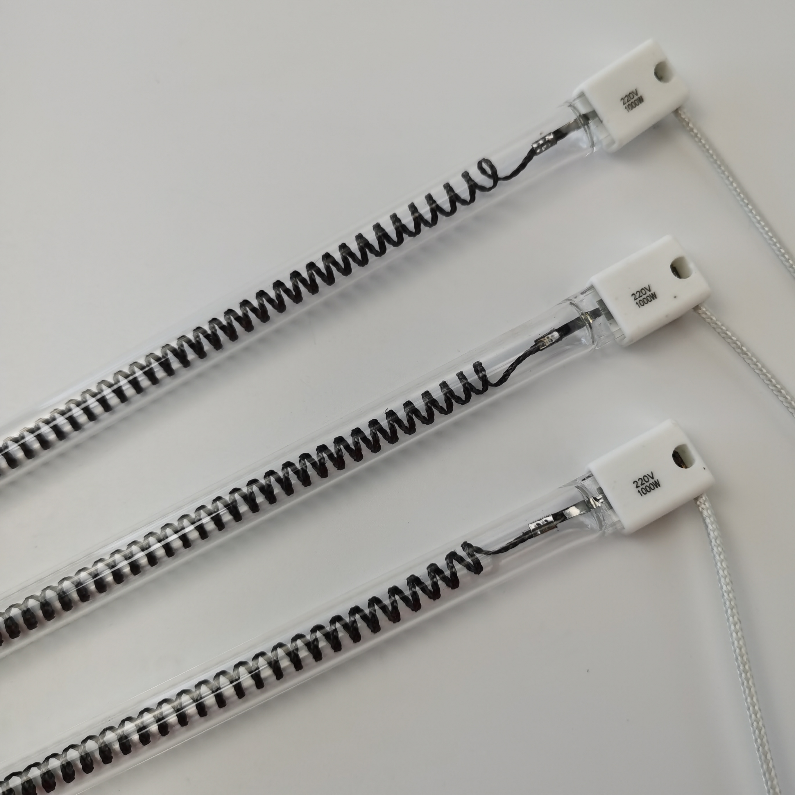 Elektrisches Heizelement, Infrarot-Wärmelampe, 380 V, 3300 W, Quarz-Infrarot-Klarheizlampe zum Trocknen von Papier