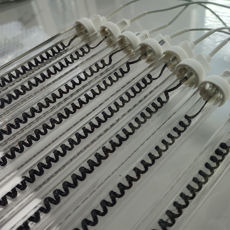 Tube de lampe chauffante infrarouge en verre de Quartz, haute température IR, pour Machine de soufflage de bouteilles, lampes thermiques halogènes claires 110V