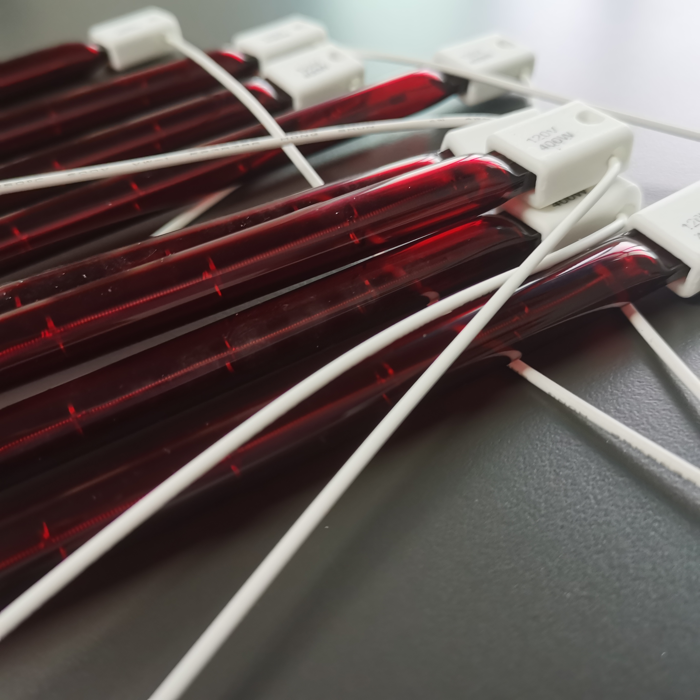 أنبوب مصباح الحرارة الهالوجين بالأشعة تحت الحمراء روبي كوارتز الأشعة تحت الحمراء 1500 واط مصباح سخان الأشعة تحت الحمراء