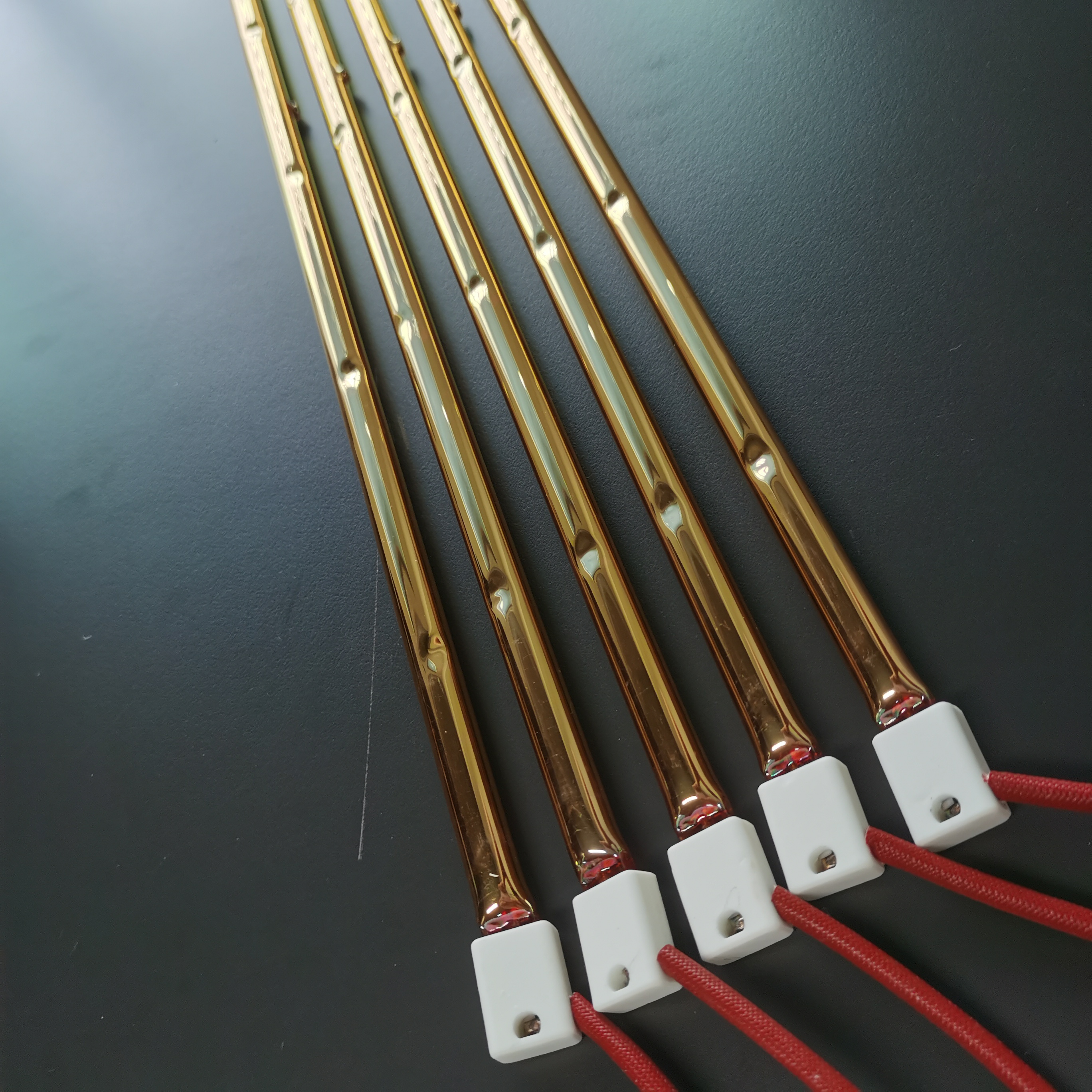 IR-Strahler, goldbeschichtete Röhre, Infrarot-Heizelemente, Wärmetrocknungslampe, Halogen-Infrarot-Heizlampen