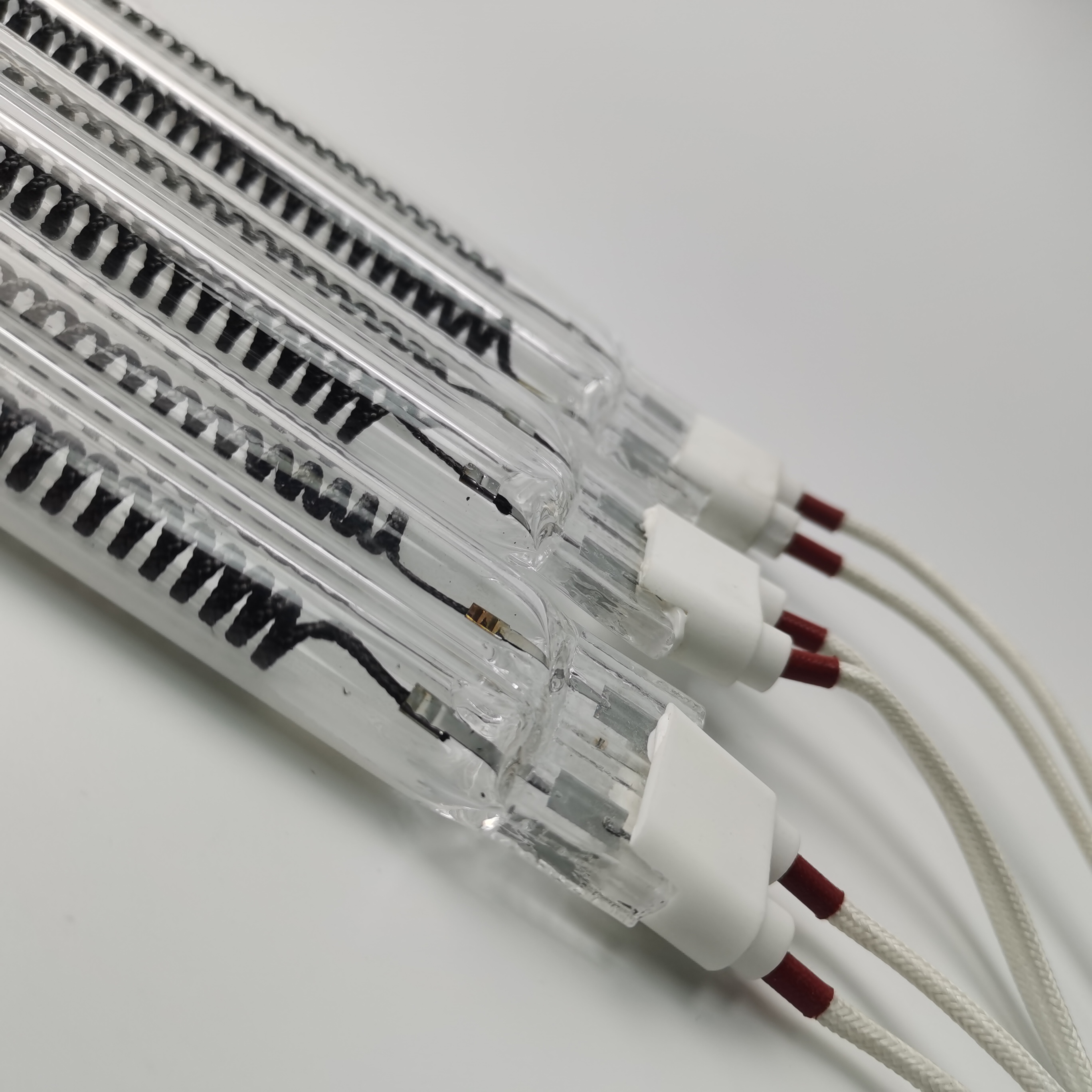 Wholesale Quartz Tubes High Temperature Clear Twin Quartz Tube Infrared Heating Lamp