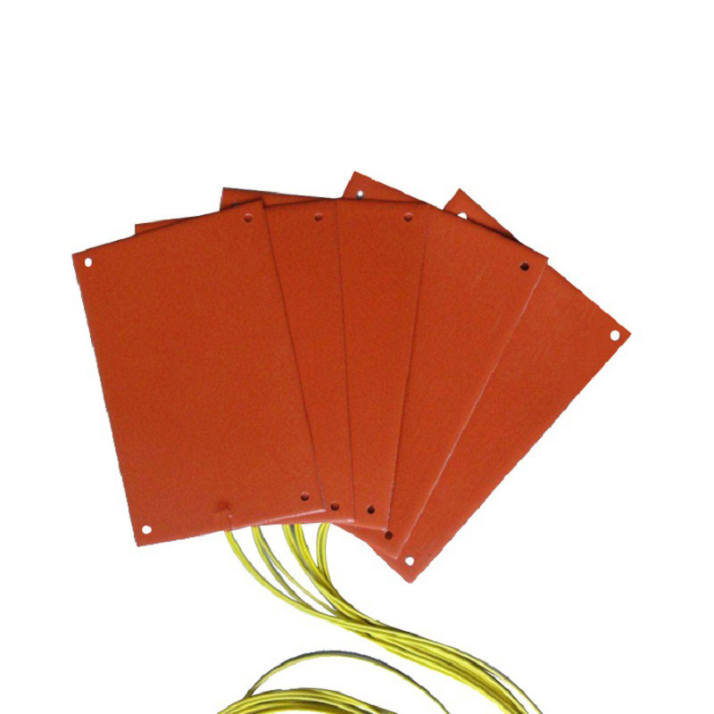 Custom Silicone Electric Heating Sheet Industrial Flexible Pad Element for 3D Printing Heating Plate