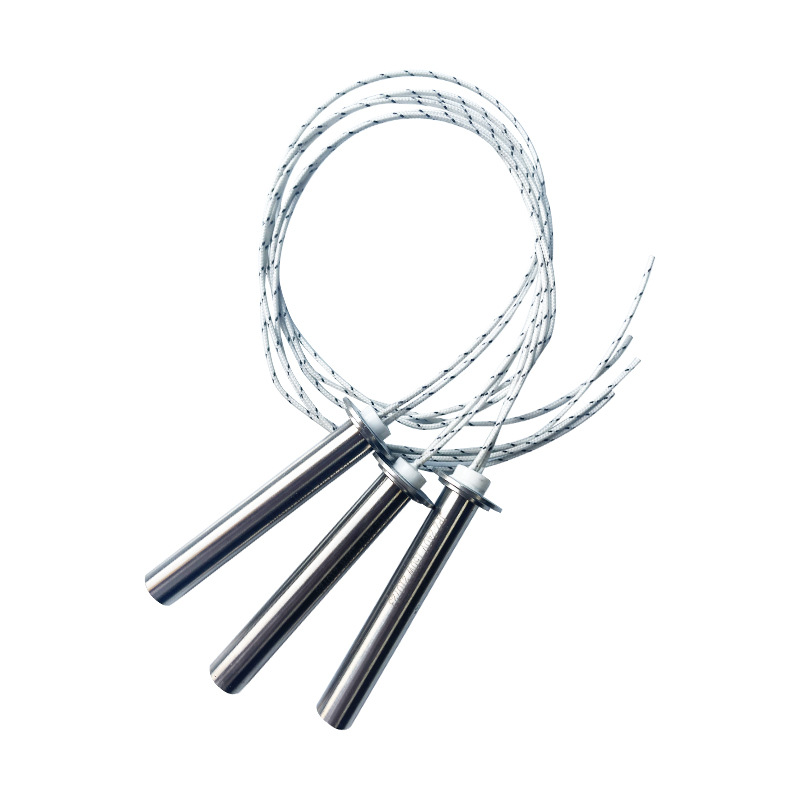 أنبوب تسخين حرق جاف 380 فولت، درجة حرارة عالية، رأس واحد، سخان خزان الزيت الصناعي الكهربائي