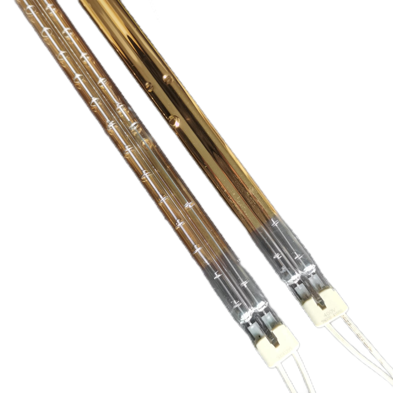 Double Gold-plated Heat Tube Radiation Heating Tube Medium Wave Short Wave Long Wave Infrared Quartz Tube Electric Heating Lamp
