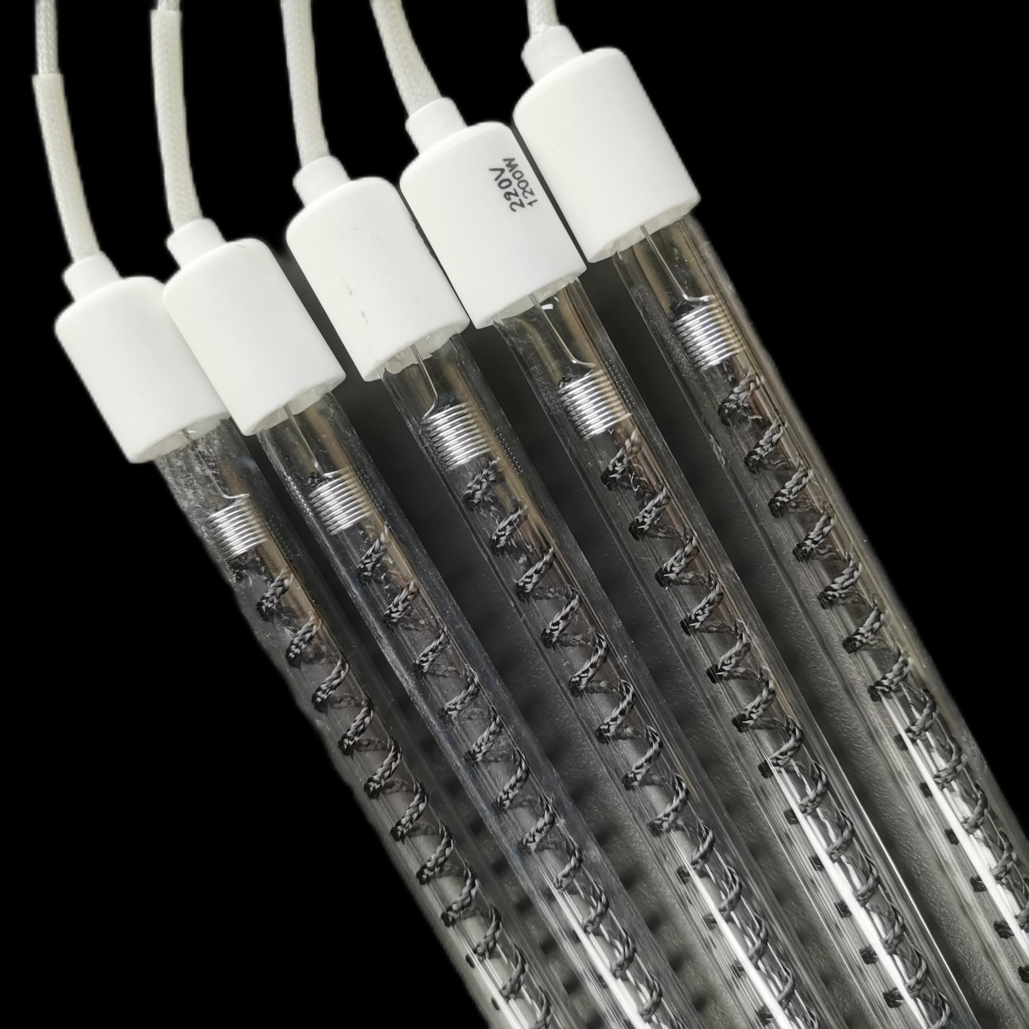 220v 1200w 厂家印刷机烘干机加热管碳纤维远红外石英电加热管