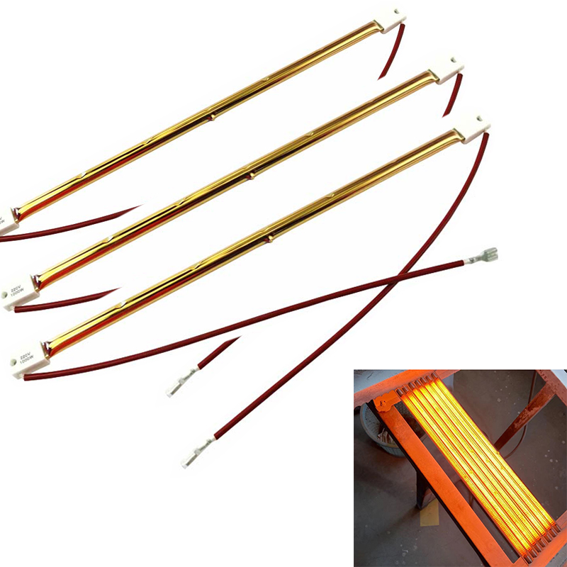 定制的SK15陶瓷全金短波1100W卤素红外热灯丝网印刷