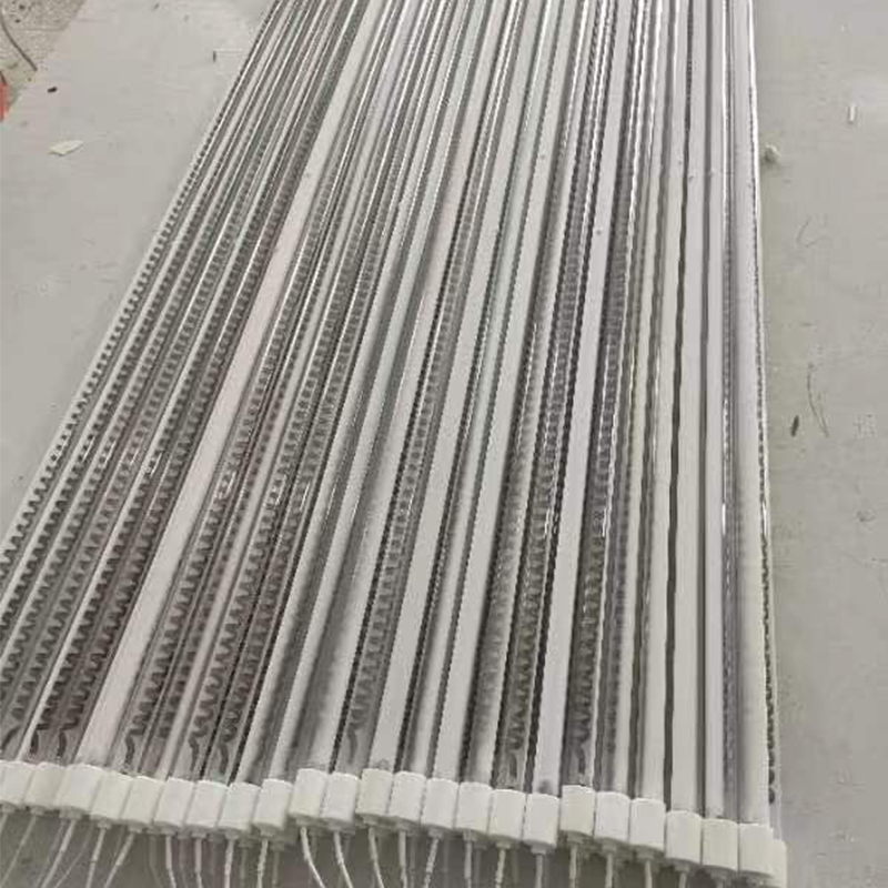 500w Ceramic Heat Emitter Infrared Lamp Electric Infrared Heating Custom Outdoor Flame Heat Lamp for Fast Food Restaurant