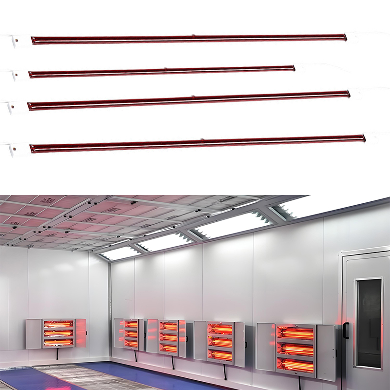 400 W bis 5000W Kurzwellenrubin -Infrarot -Lampe in der Nähe der Infrarot -Lampe Quarzrohr für Saunaraum