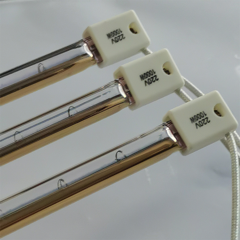 220 V 1000W 600 mm Einrohrgoldplattierende Reflektierschicht Infrarotheizungszubehör Thermoplastische Infrarotheizlampe