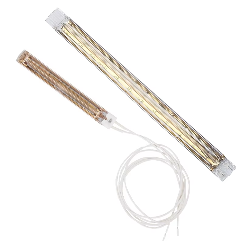 5kw Twin Tubes Infrared Halogen Light Electric Heater Lamp Golden Quartz Glass Car Spray Booth Painting Baking Heat Paint Drying