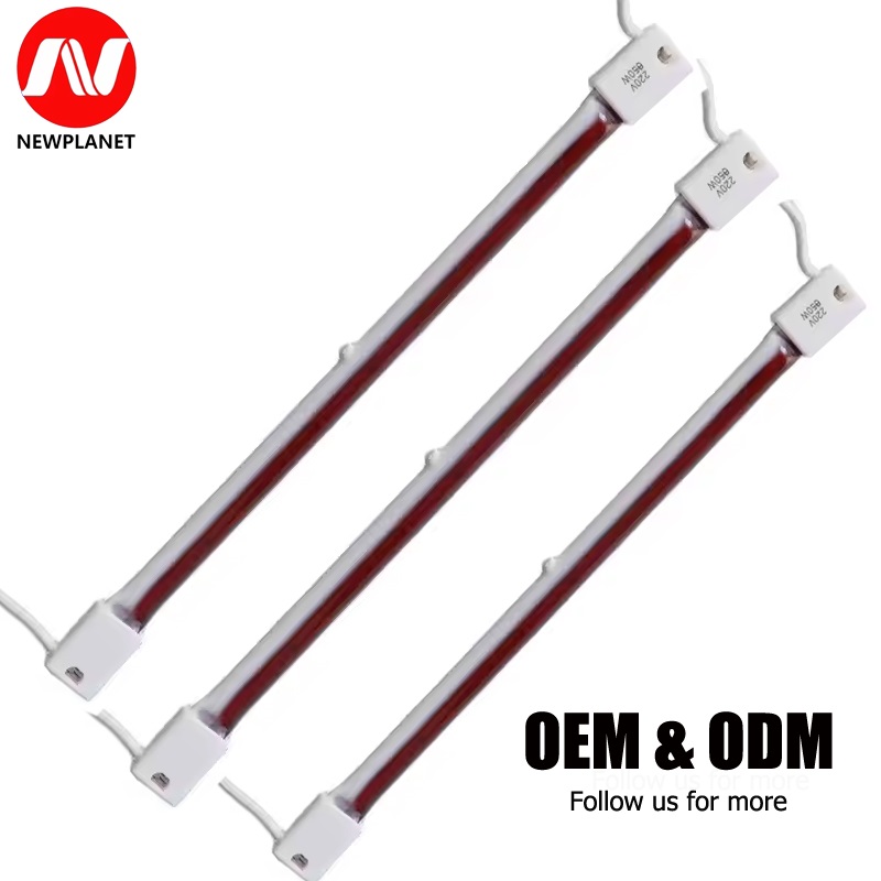 卸売ルビーハーフホワイトハロゲン短波赤外線真空石英加熱ランプ