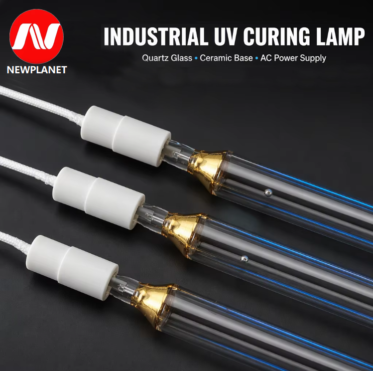 365nm 石英ガラス UV 硬化ランプスクリーン印刷オフセット印刷包装用調光可能な紫外線管