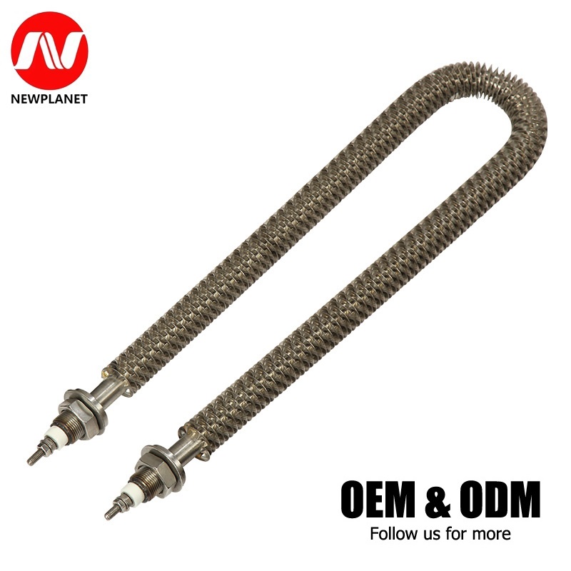 Custom Finned Heat Tube 304/316 Stainless Steel Finned Heating Element OEM ODM Supplier 