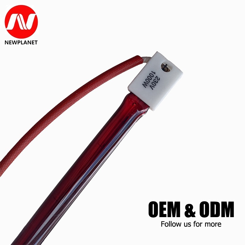 Ruby Heating Tube Bathroom Heater Infrared Light Wave Heating Tube Carbon Fiber Ruby Quartz Heat Lamp