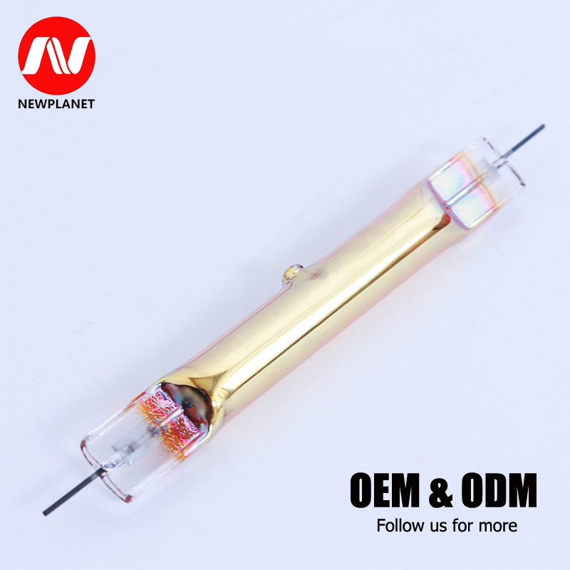 Fully Gold-plated Halogen Heating Tube Shortwave Infrared Heating Tube Infrared Heat Lamp Industry