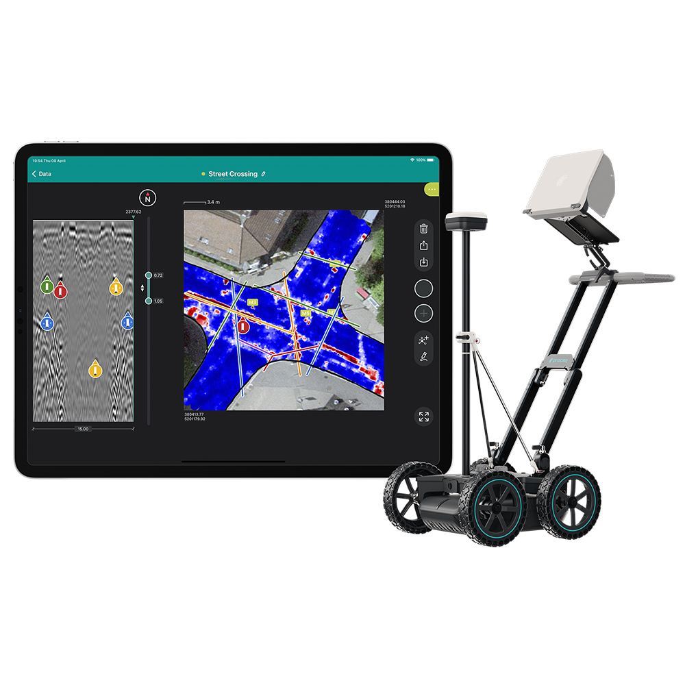 Underground mapping GPR Underground radar GS8000