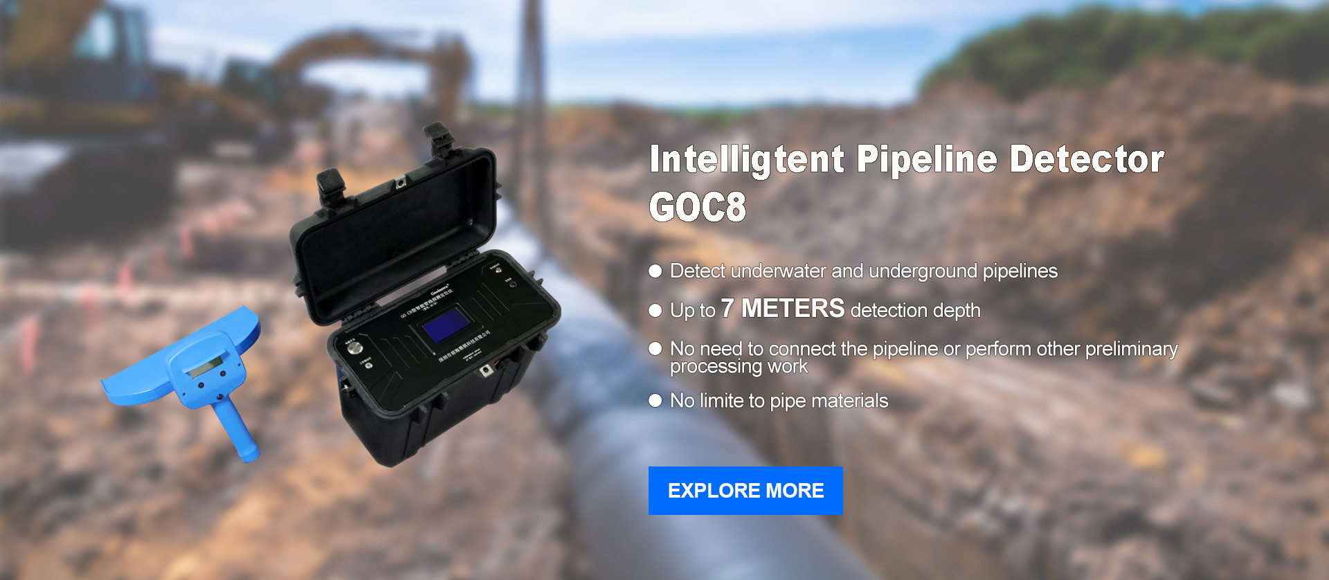 Chinese underground pipeline location detector GOC8 manufacturer