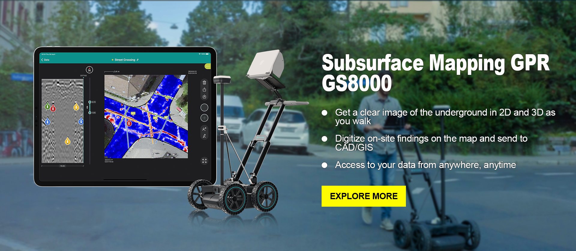 Subsurface Mapping GPR GS8000