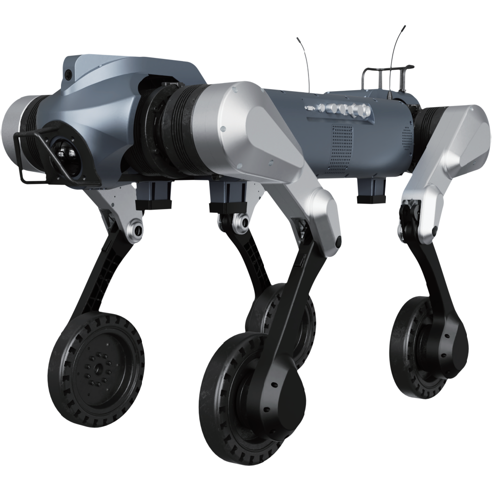Robot quadrupede con gambe e ruote ultraresistente YQ-D50WS
