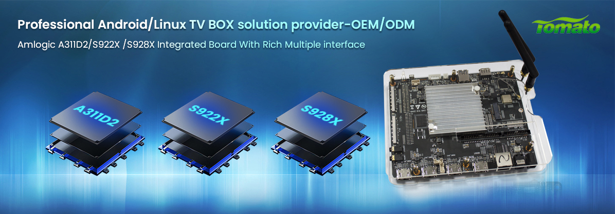 Scheda integrata Amlogic A311D2 S922X S928X con ricca interfaccia multipla