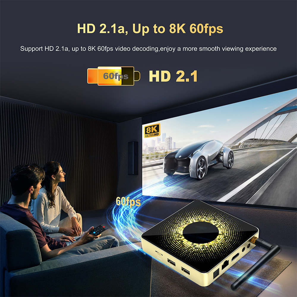 Amlogic S928X Android 11 WiFi 6 8K Ulta HD 8G RAM TV Box