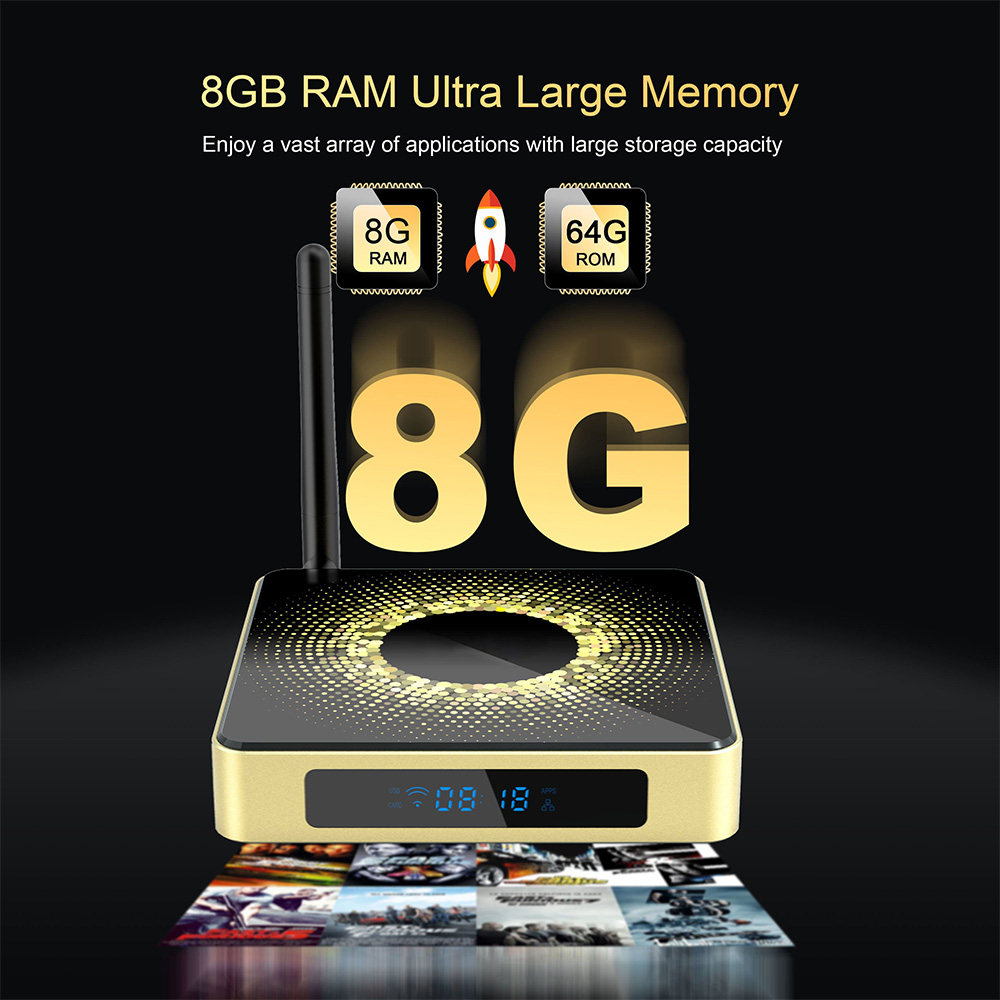 Amlogic S928X Android 11 WiFi 6 8K Ulta HD 8G RAM TV Box