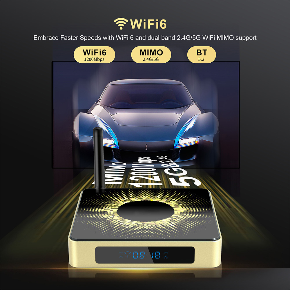 Amlogic S928X Android 11 WiFi 6 8K Ulta HD 8G RAM TV Box